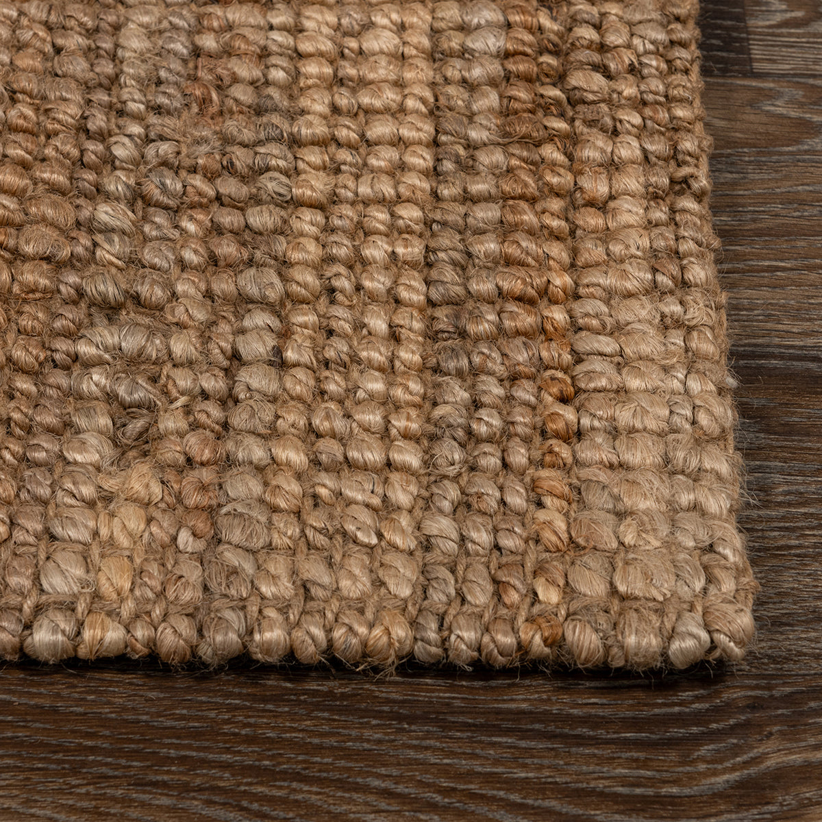 Natural 100% Jute Jute & Seagras Mini Boucle Rug Collection