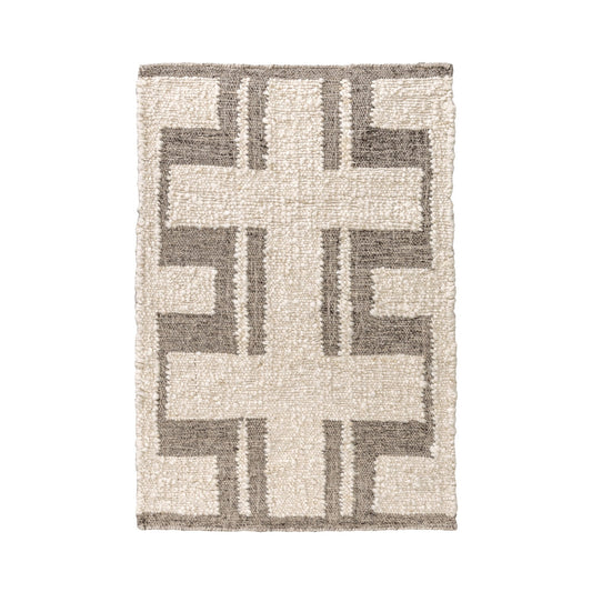 Charcoal/Ivory Wool & Wool Blend Kavala Rug Collection
