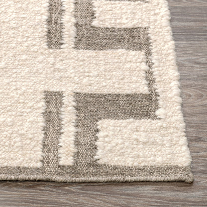 Charcoal/Ivory Wool & Wool Blend Kavala Rug Collection