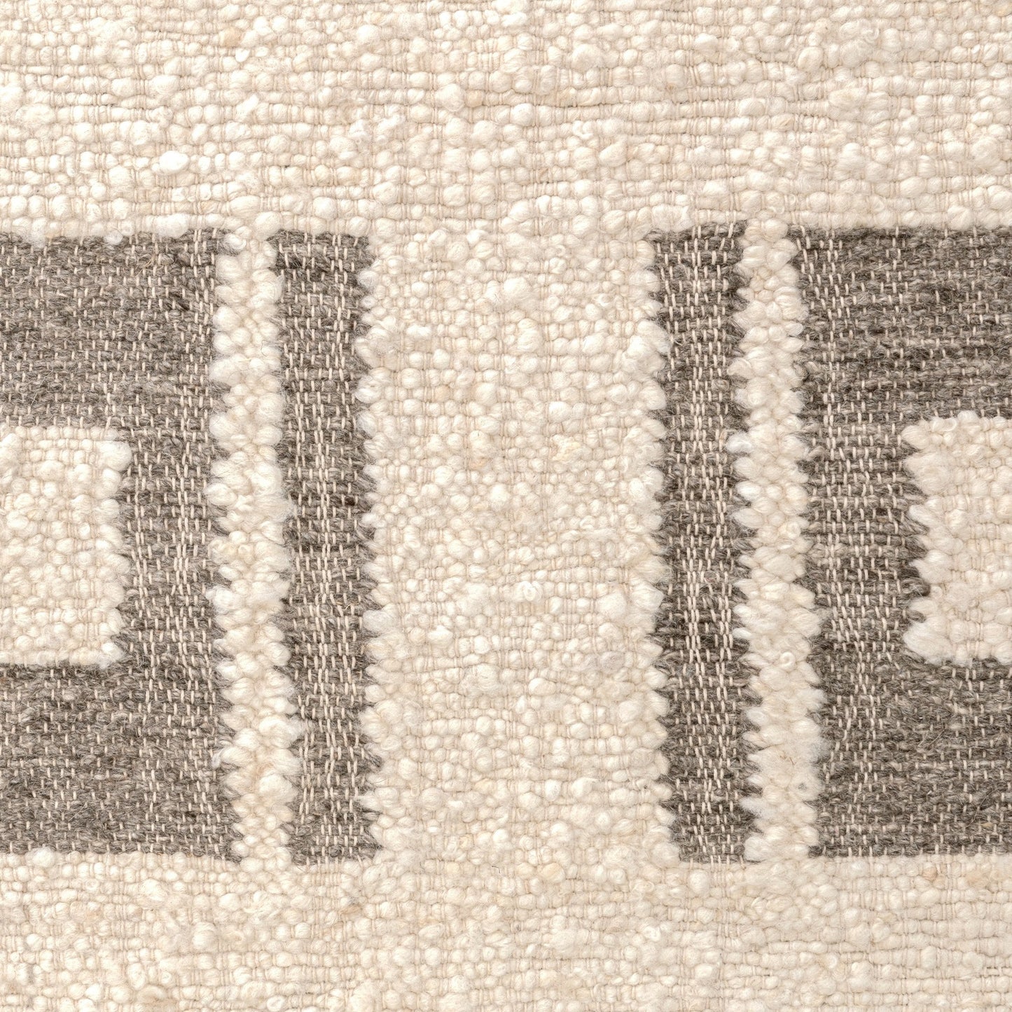 Charcoal/Ivory Wool & Wool Blend Kavala Rug Collection