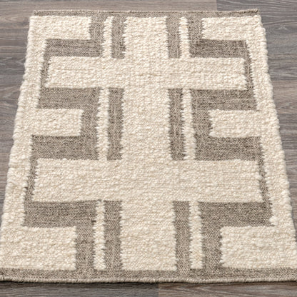 Charcoal/Ivory Wool & Wool Blend Kavala Rug Collection