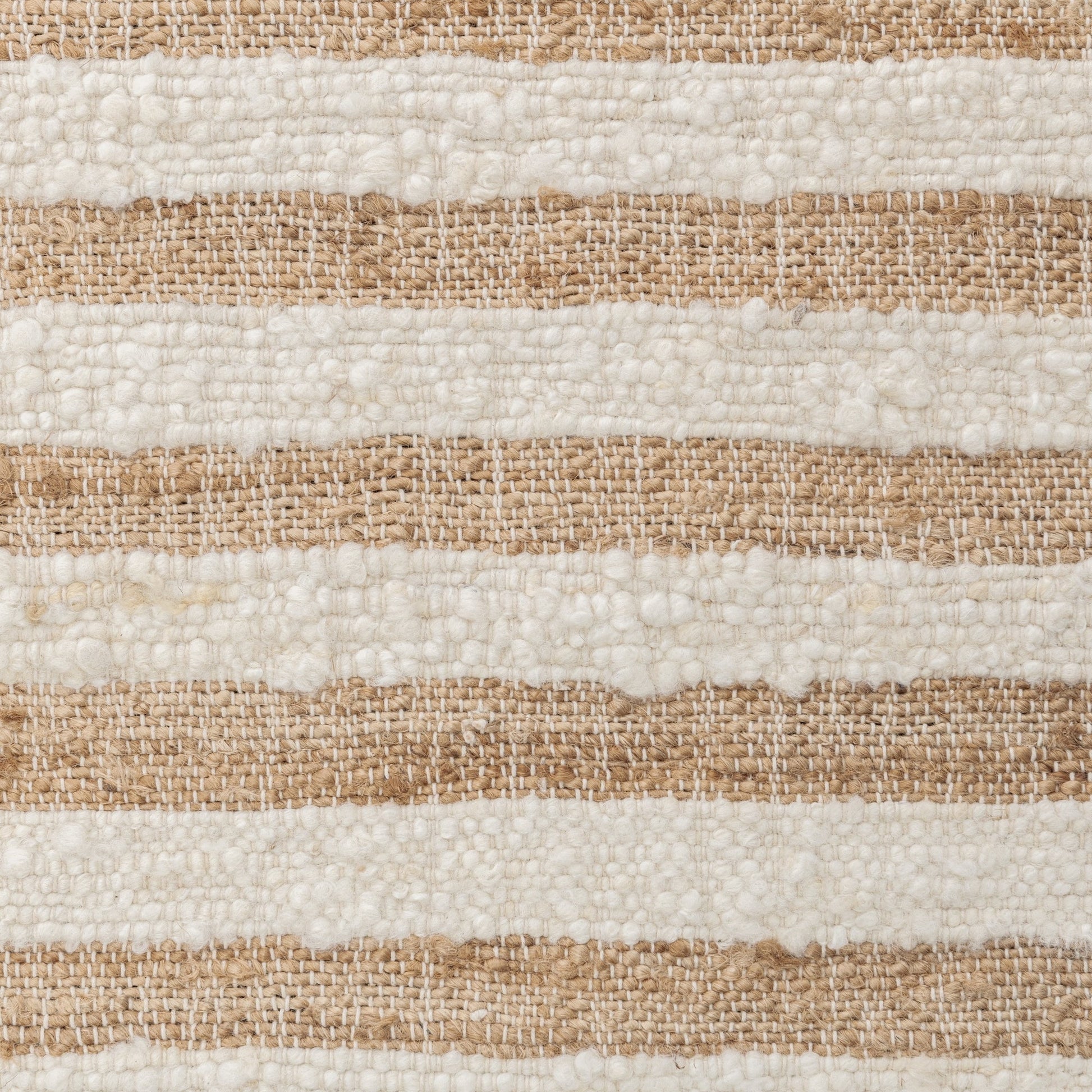 Natural/Ivory Wool & Wool Blend Rhodes Stripe Rug Collection