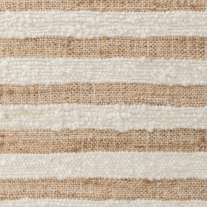 Natural/Ivory Wool & Wool Blend Rhodes Stripe Rug Collection