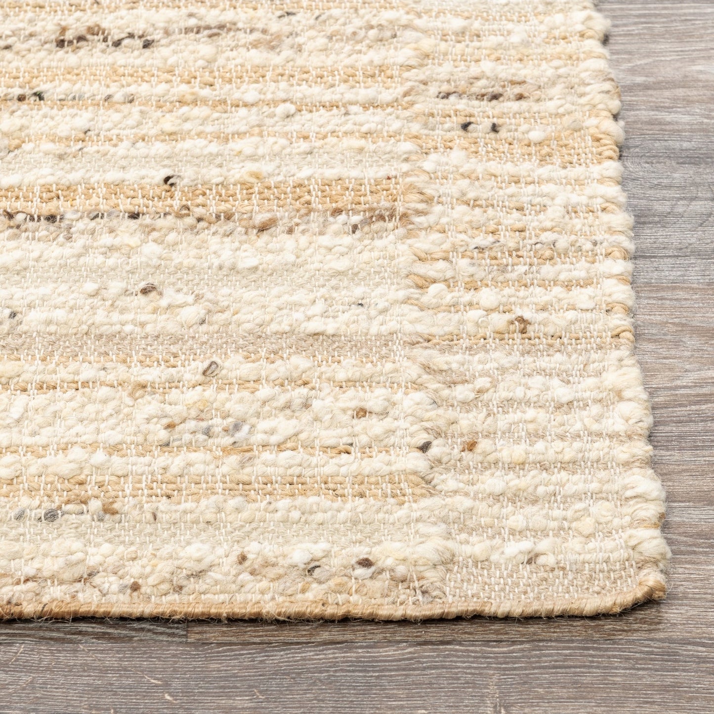Wool & Wool Blend Idra Rug -Natural/Ivory Collection