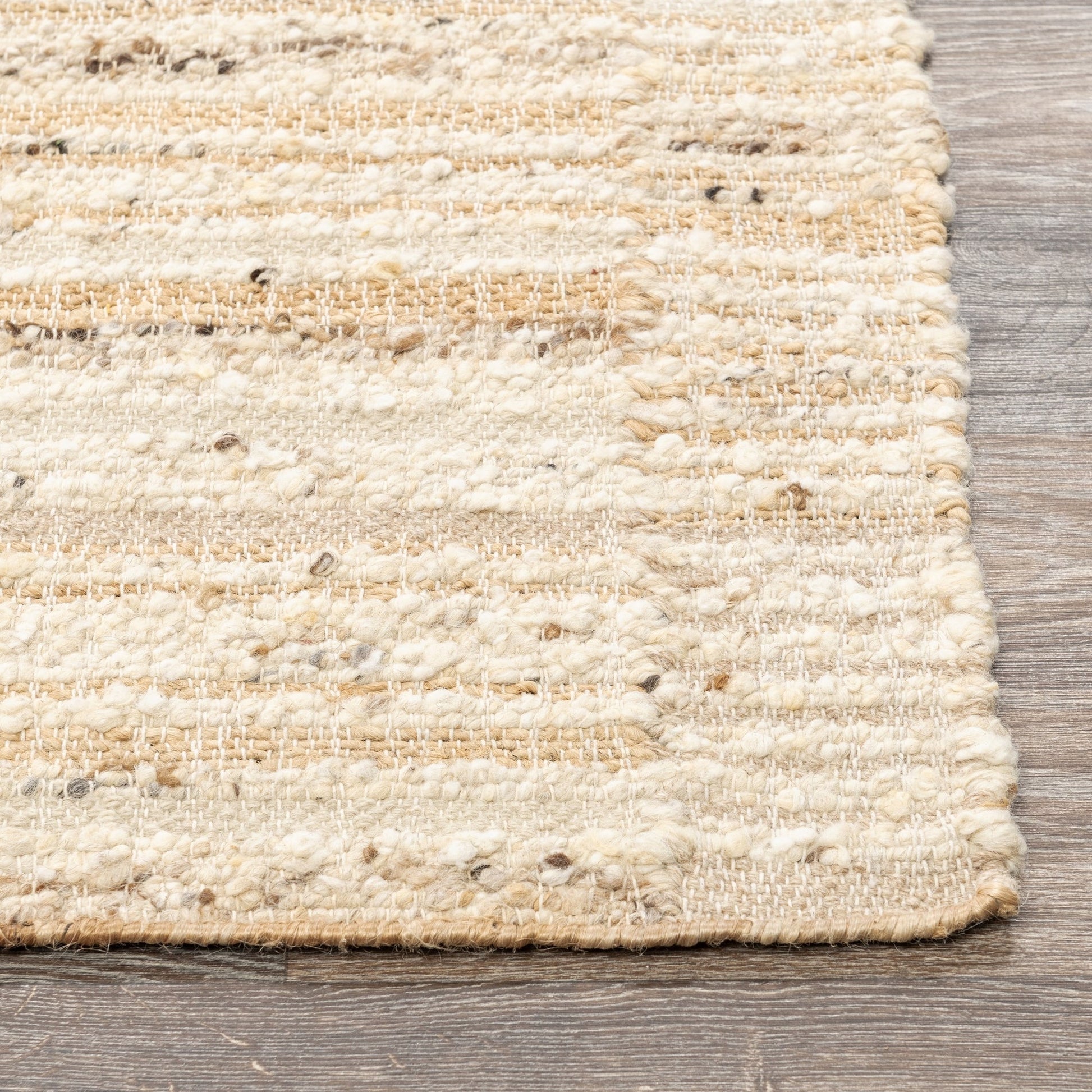 Wool & Wool Blend Idra Rug -Natural/Ivory Collection
