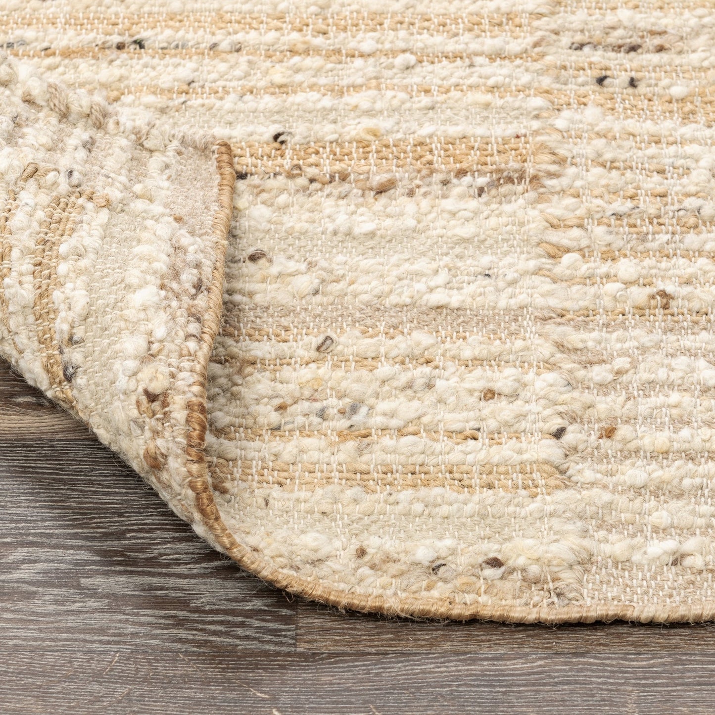 Wool & Wool Blend Idra Rug -Natural/Ivory Collection