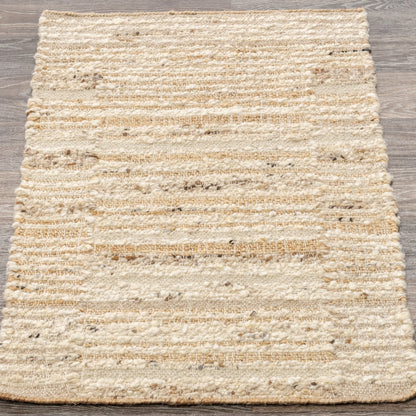 Wool & Wool Blend Idra Rug -Natural/Ivory Collection