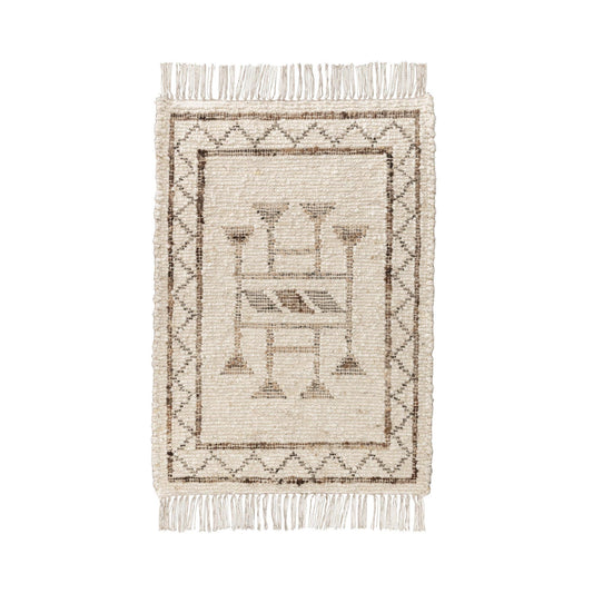 Ivory/Brown Multi Wool & Wool Blend Gazi Rug Collection