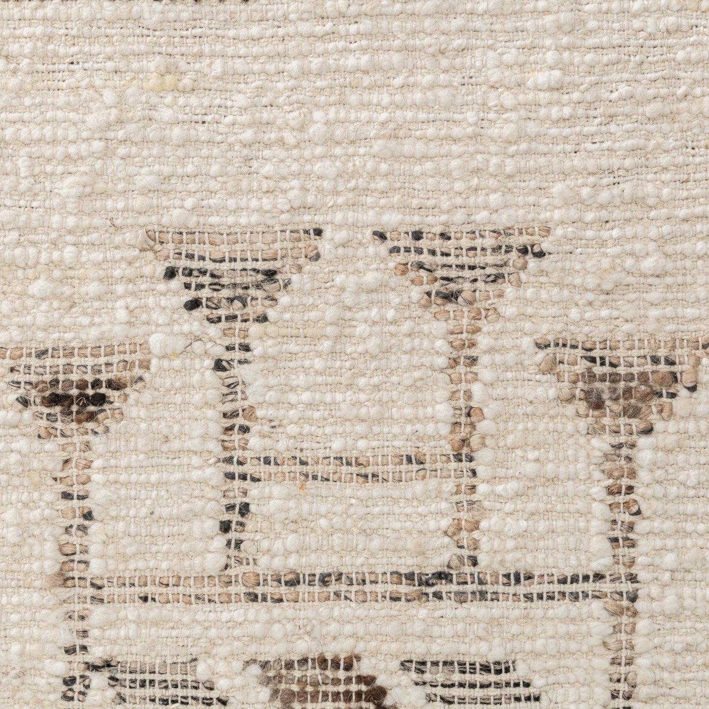 Ivory/Brown Multi Wool & Wool Blend Gazi Rug Collection
