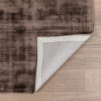 Ganache Brown 85% Viscose Viscose Berlin Distressed Rug Collection