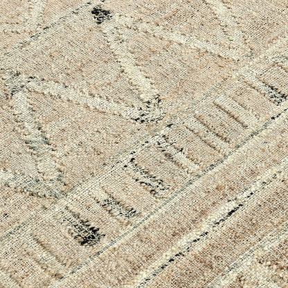 Natural 80% Jute Jute & Seagras Kingston Distressed Rug Collection