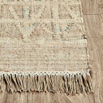 Natural 80% Jute Jute & Seagras Kingston Distressed Rug Collection
