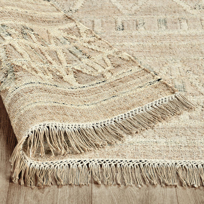 Natural 80% Jute Jute & Seagras Kingston Distressed Rug Collection