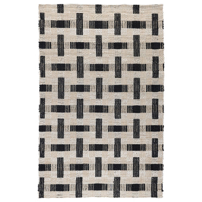 Ivory/Black Jute & Seagras Preston Rug Collection