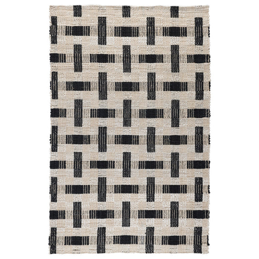 Ivory/Black Jute & Seagras Preston Rug Collection
