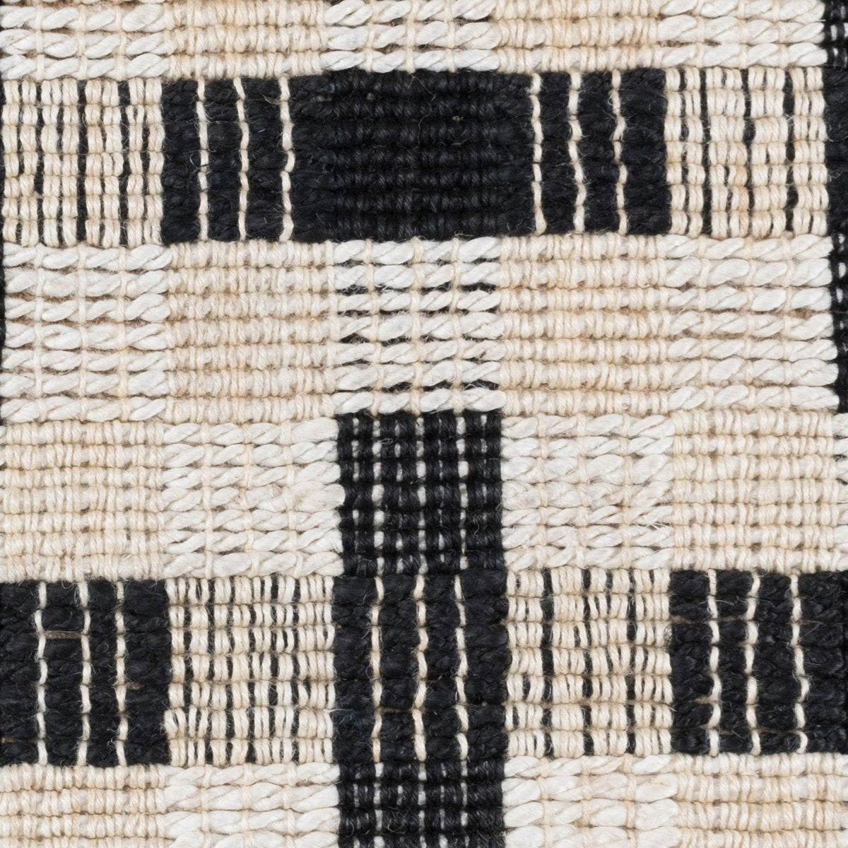 Ivory/Black Jute & Seagras Preston Rug Collection