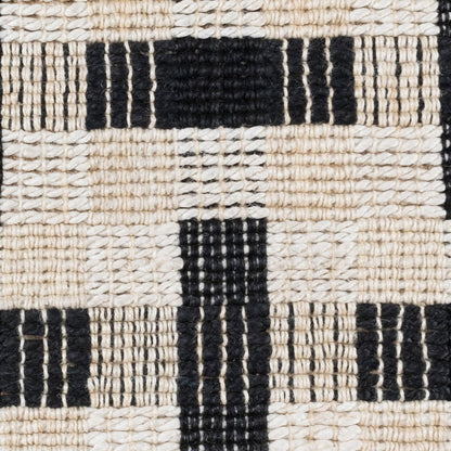 Ivory/Black Jute & Seagras Preston Rug Collection
