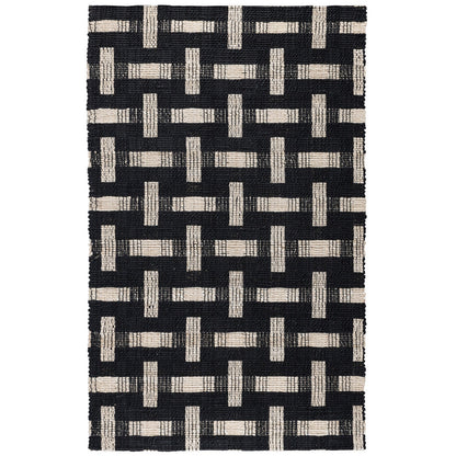 Black/Ivory Jute & Seagras Preston Rug Collection
