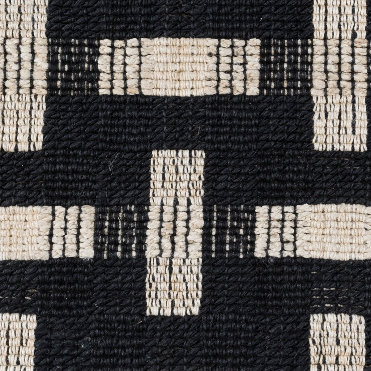 Black/Ivory Jute & Seagras Preston Rug Collection