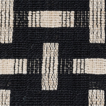 Black/Ivory Jute & Seagras Preston Rug Collection