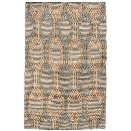 Natural/Mineral Blue 90% Jute Jute & Seagras Sylmar Rug Collection