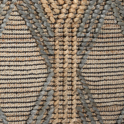 Natural/Mineral Blue 90% Jute Jute & Seagras Sylmar Rug Collection