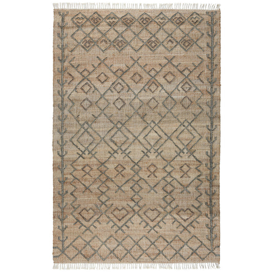Natural/Sage 80% Jute Jute & Seagras Accona Rug Collection