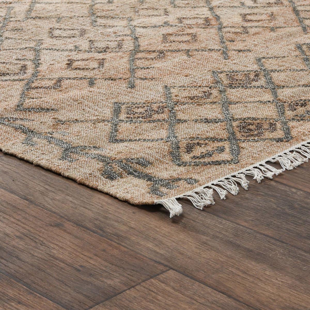 Natural/Sage 80% Jute Jute & Seagras Accona Rug Collection