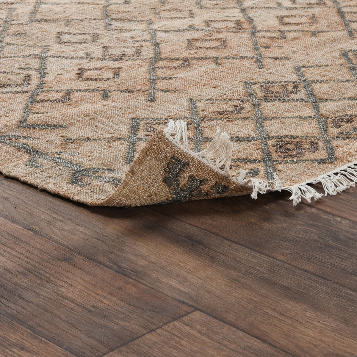 Natural/Sage 80% Jute Jute & Seagras Accona Rug Collection