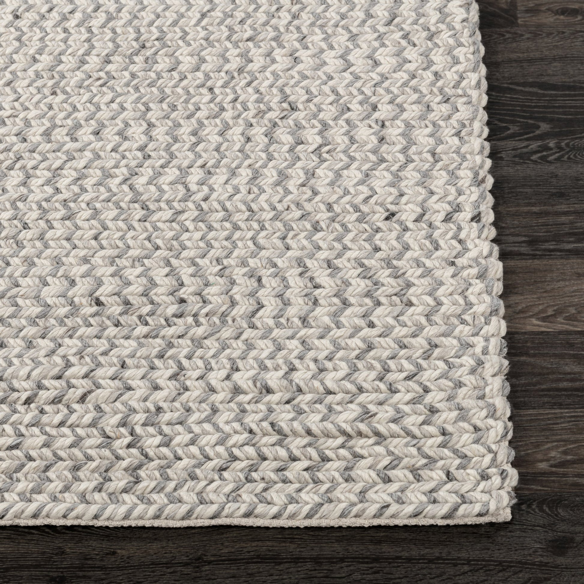Gray Multi 65% Polyester Wool & Wool Blend Dawson Rug Collection