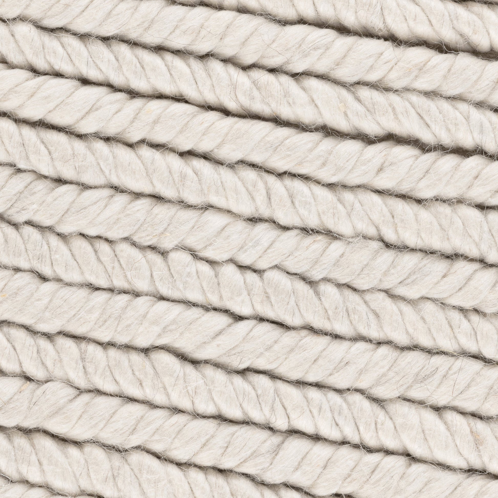 Birch White 65% Polyester Wool & Wool Blend Dawson Rug Collection
