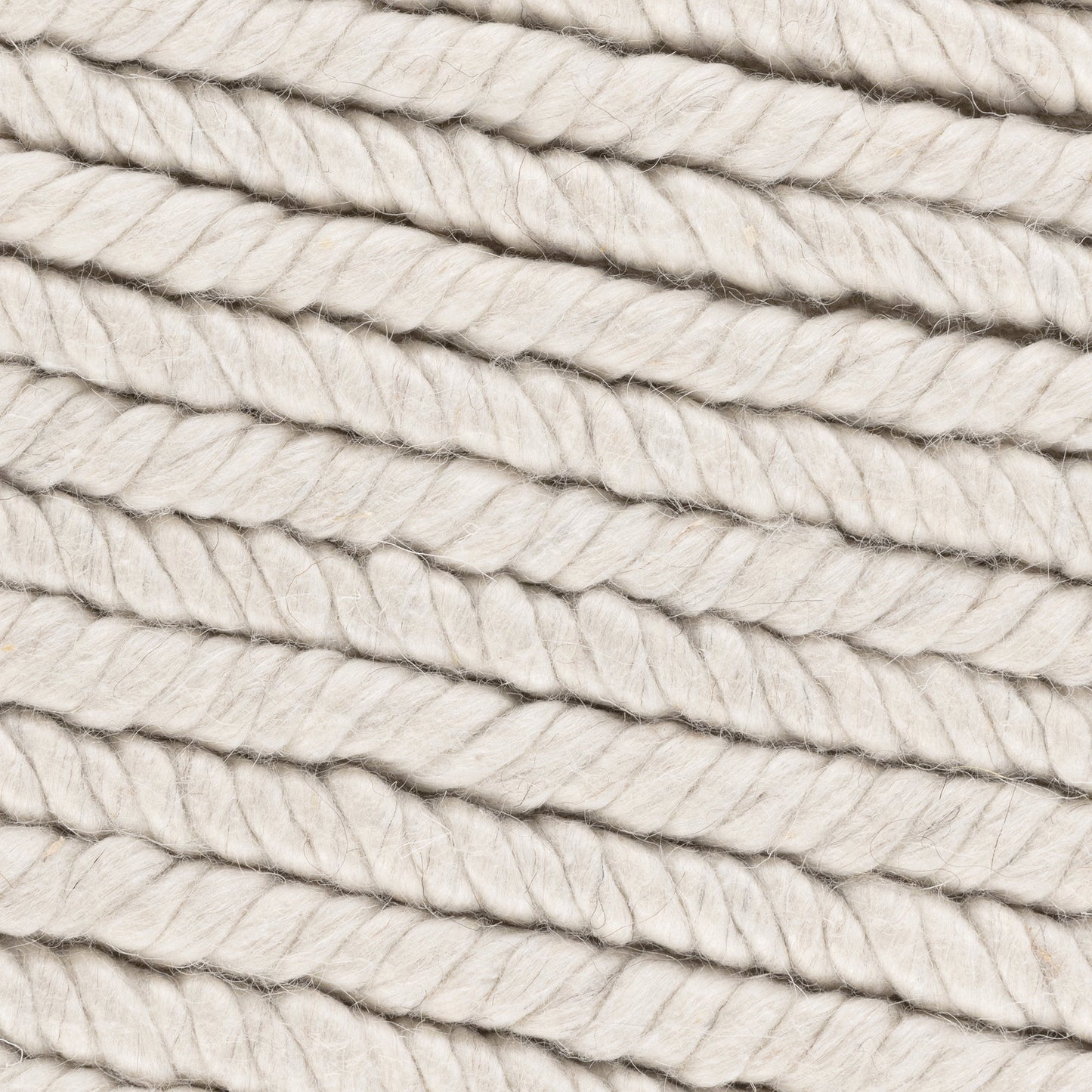 Birch White 65% Polyester Wool & Wool Blend Dawson Rug Collection