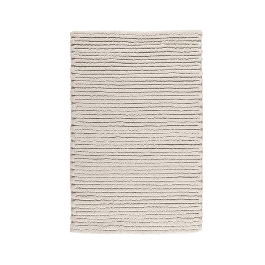 Birch White 65% Polyester Wool & Wool Blend Dawson Rug Collection