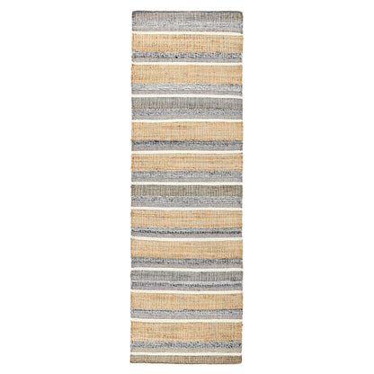 Natural Blue Multi 45% Jute Wool & Wool Blend Coronado Rug Collection