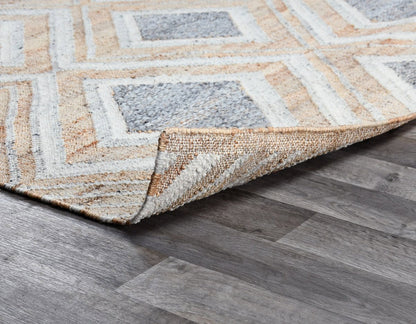 Blue Multi 45% Jute Wool & Wool Blend Laguna Rug Collection