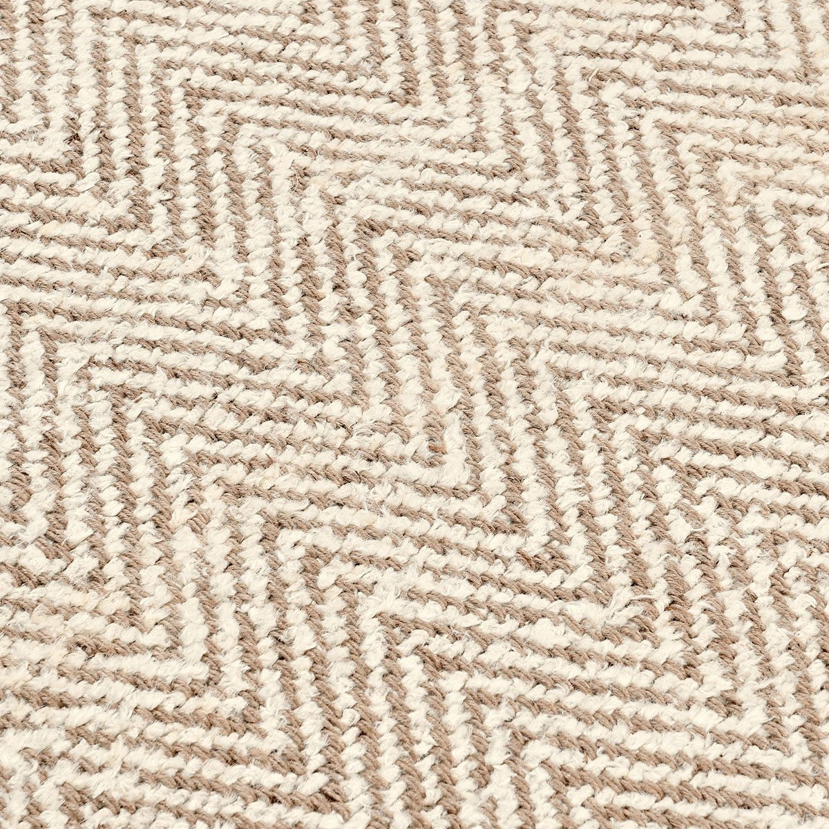 Chenille Ivory/Natural Jute & Seagras Herringbone Rug Collection