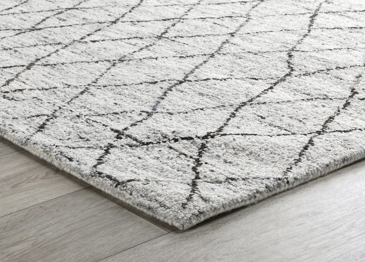 Ivory/Gray Wool & Wool Blend Hastings Rug Collection