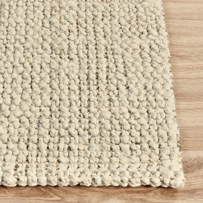 Ivory 85% Jute Jute & Seagras Chunky Loop Rug Collection