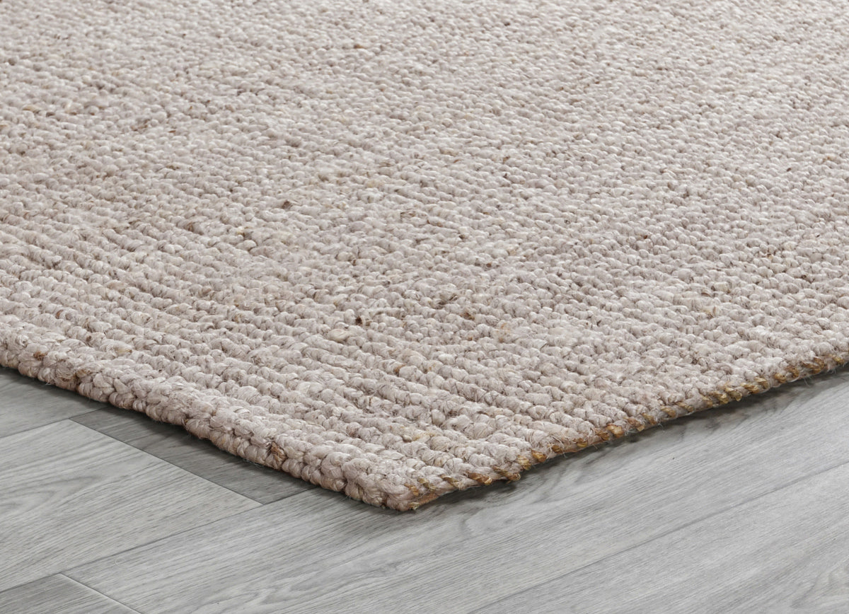 Oatmeal 85% Jute Jute & Seagras Chunky Loop Rug Collection