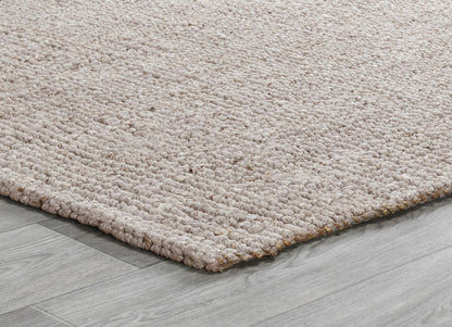 Oatmeal 85% Jute Jute & Seagras Chunky Loop Rug Collection