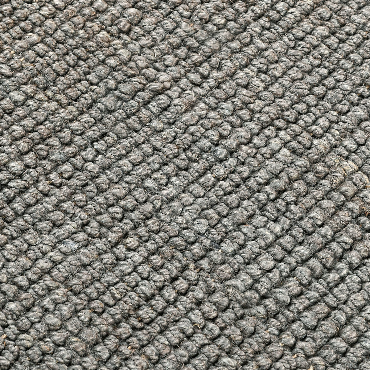 Blue Charcoal 85% Jute Jute & Seagras Chunky Loop Rug Collection