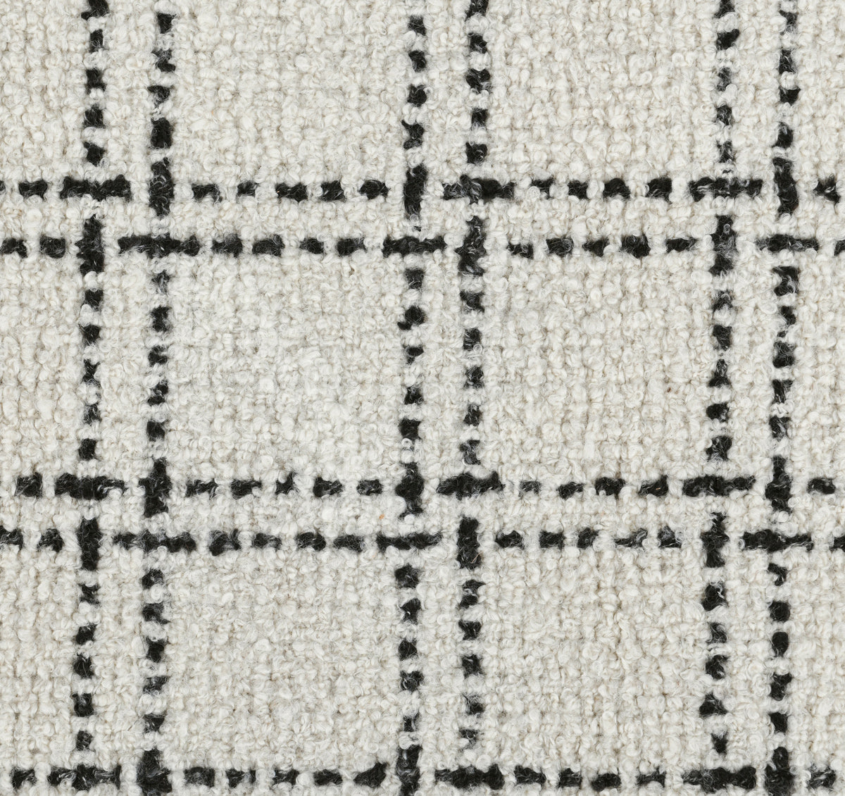 Check Ivory/Black Wool & Wool Blend Bradbury Wool Rug Collection