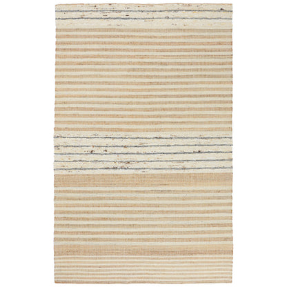 Natural Multi 50% Jute Wool & Wool Blend Pego Stripe Rug Collection