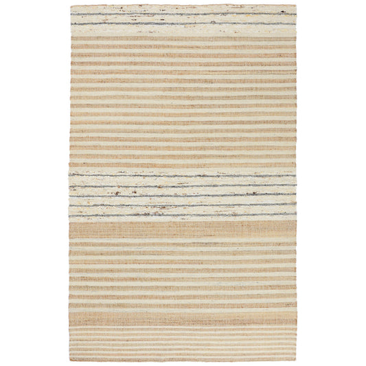 Natural Multi 50% Jute Wool & Wool Blend Pego Stripe Rug Collection
