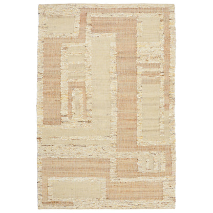 Natural/Ivory 50% Jute Wool & Wool Blend Muda Rug Collection