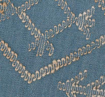 Blue/Natural 90% Wool Wool & Wool Blend Lagos Rug Collection