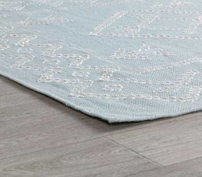Gray/Ivory 90% Wool Wool & Wool Blend Lagos Rug Collection