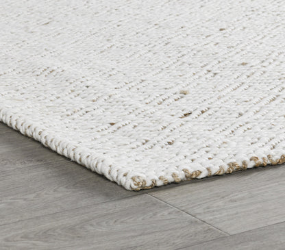 Natural/Ivory 63% Jute Wool & Wool Blend Tomar Rug Collection