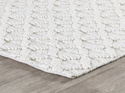 Ivory 60% Wool Wool & Wool Blend Portola Rug Collection