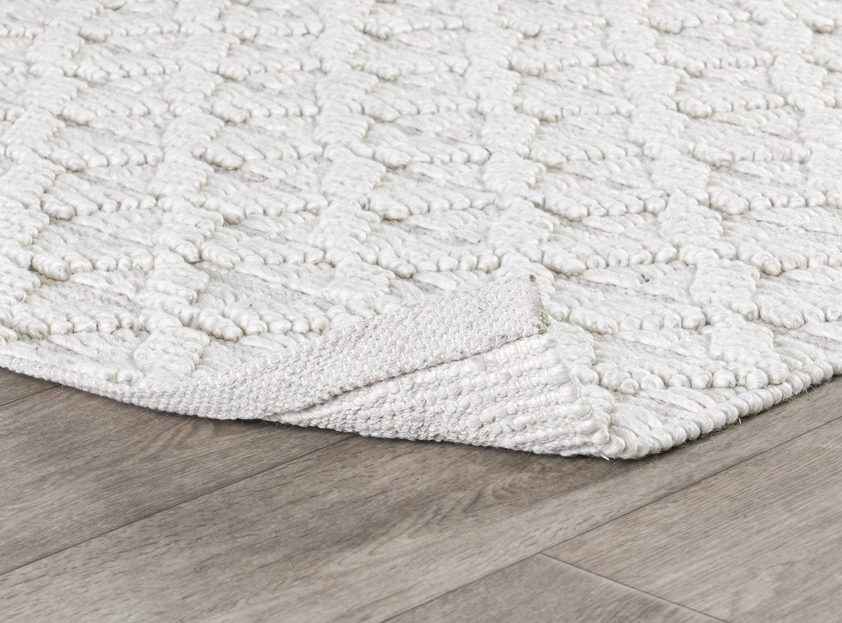 Ivory 60% Wool Wool & Wool Blend Portola Rug Collection